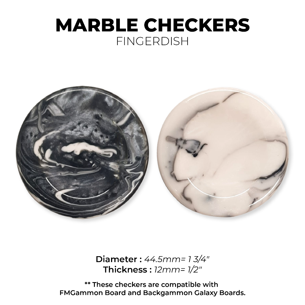 12mm MARBLE (Black) Set