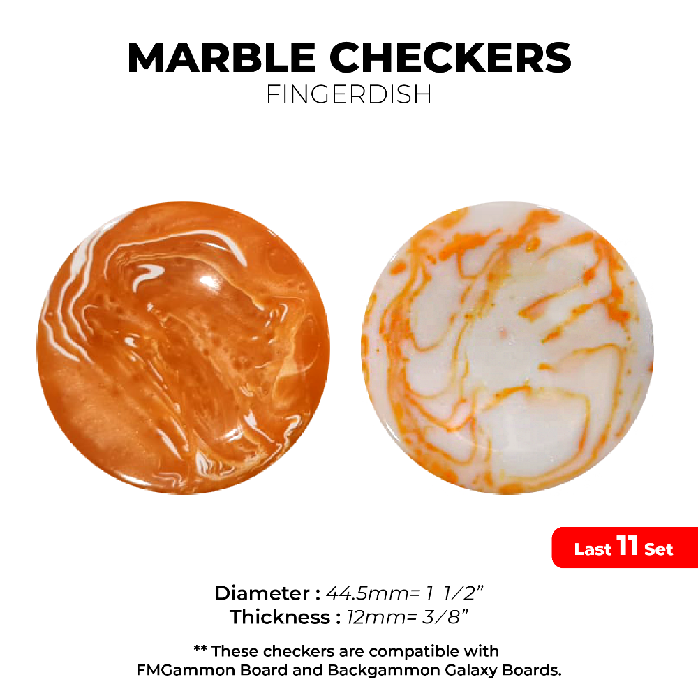 12mm MARBLE (Orange) Set