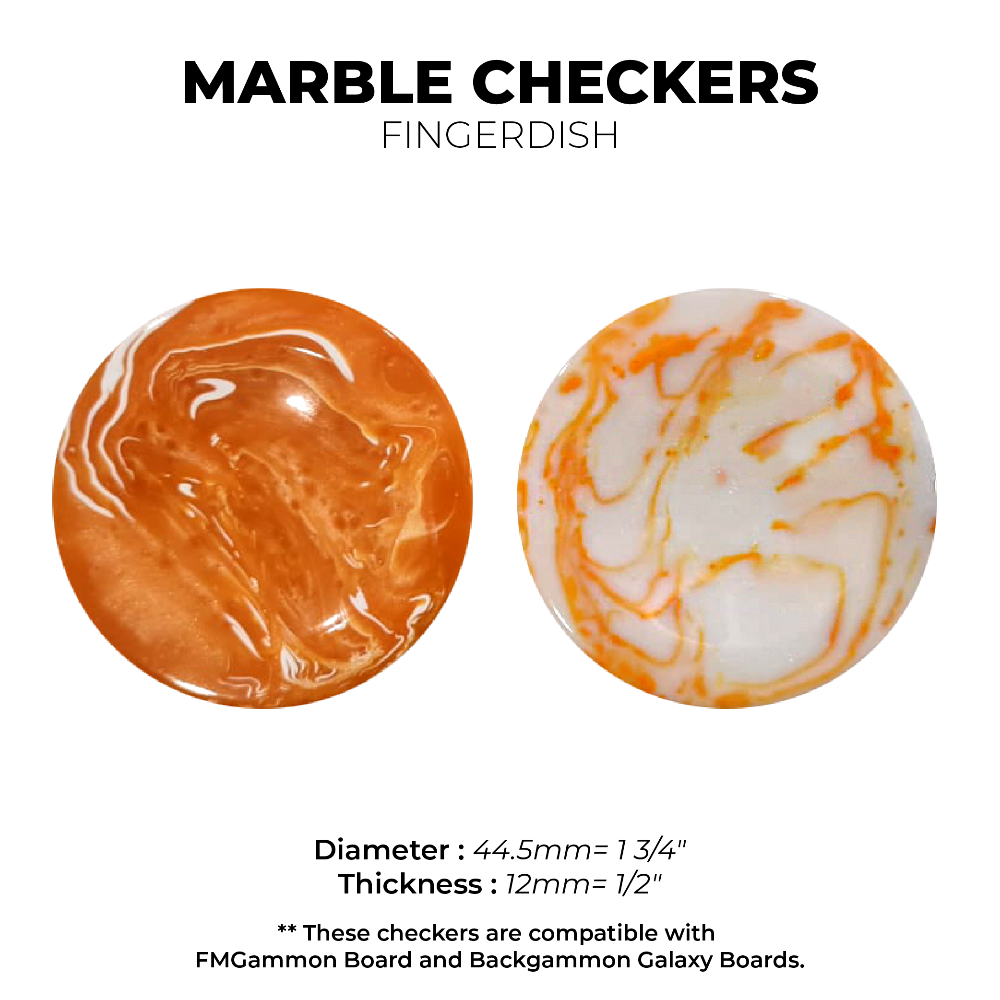 12mm MARBLE (Orange) Set