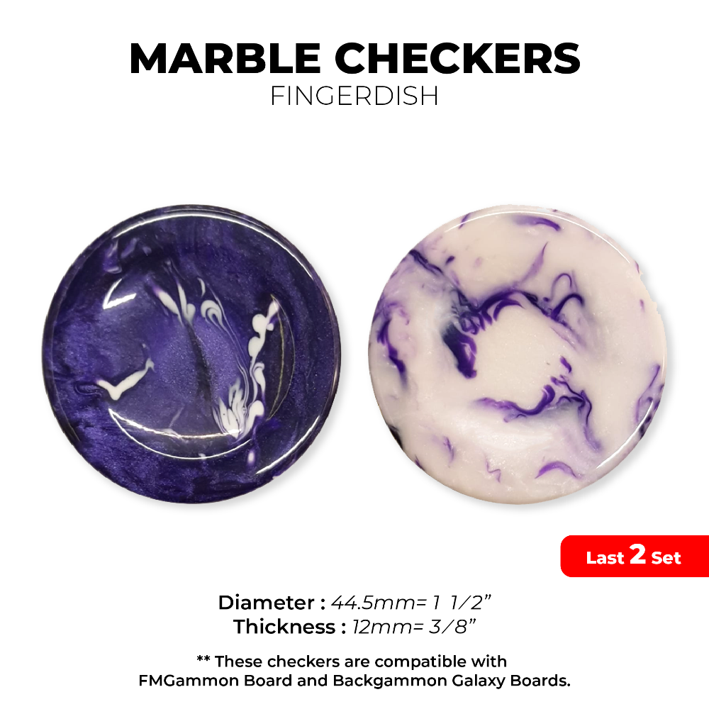 12mm MARBLE (Purple) Set