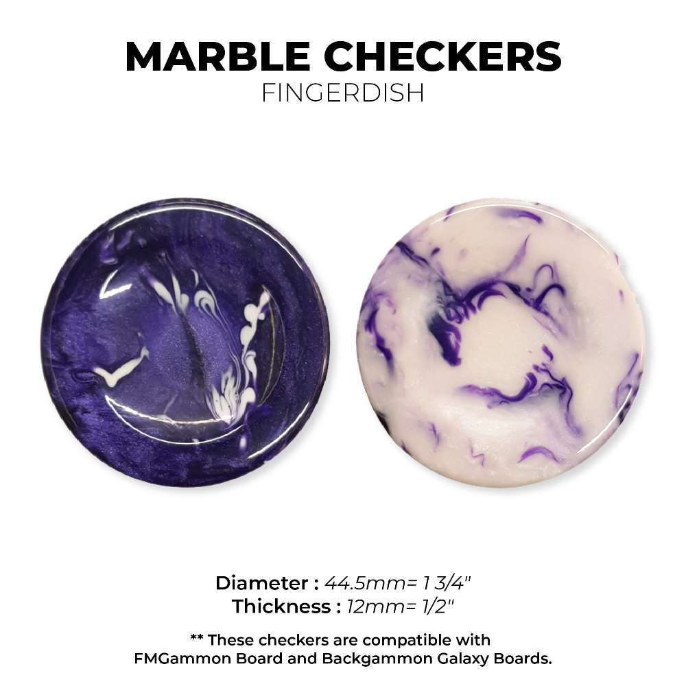 12mm MARBLE (Purple) Set