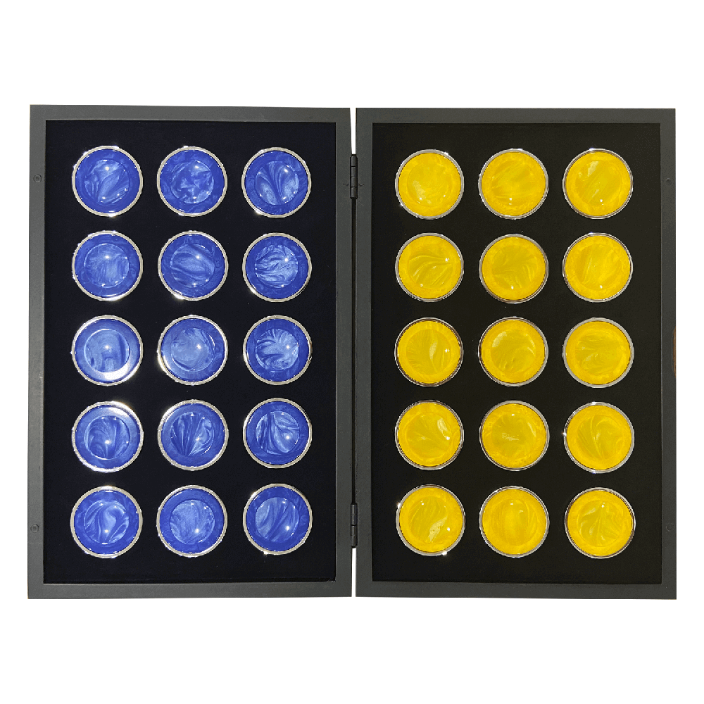 Steel Checkers Set 06