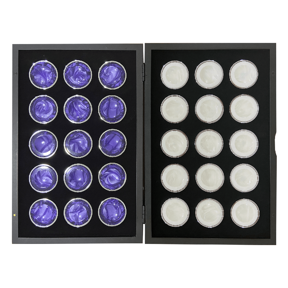 Steel Checkers Set 12
