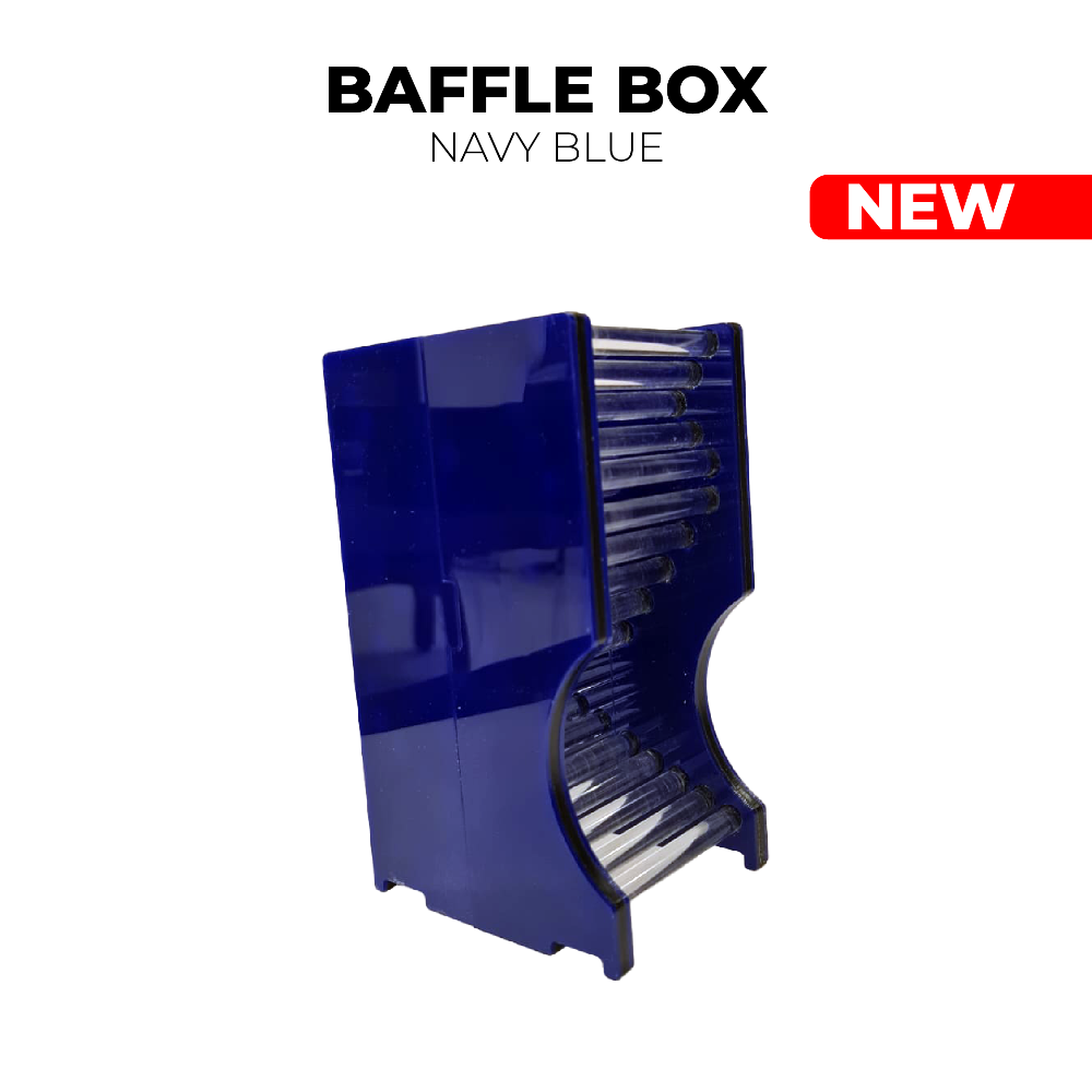 BAFFLE BOX - Navy Blue
