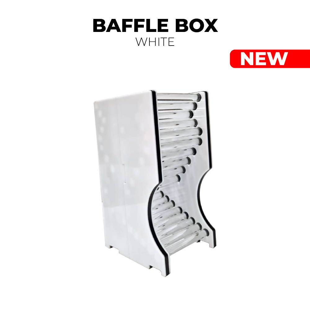 BAFFLE BOX - White