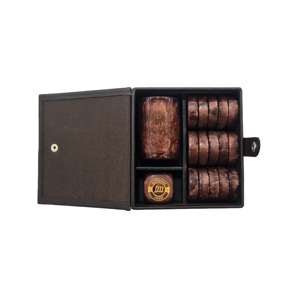 Checkers Set - Brown