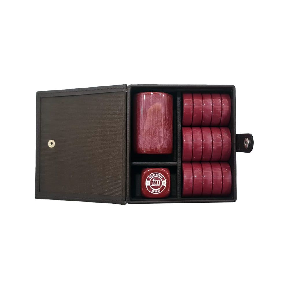 Checkers Set - Burgundy
