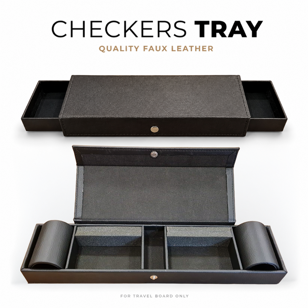 Checkers Tray - Brown