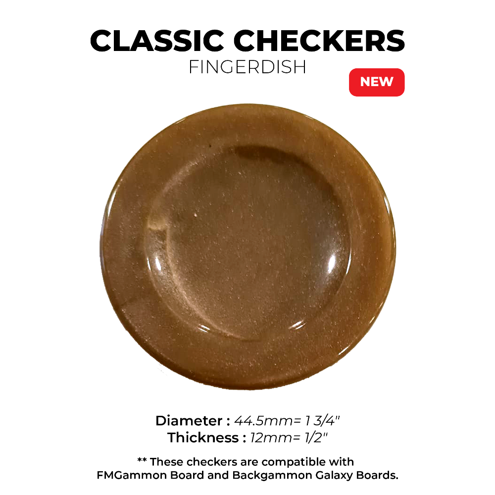 Classic CHECKERS - Light Brown
