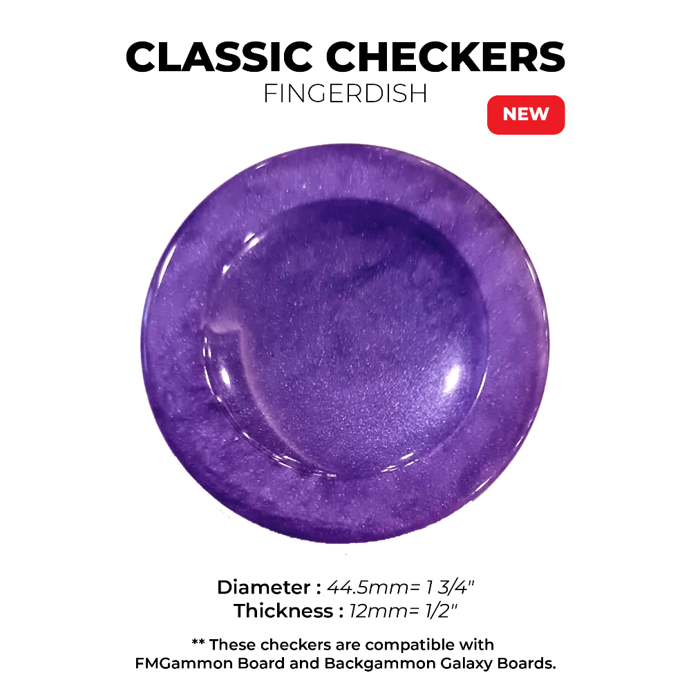 Classic CHECKERS - Neon Purple