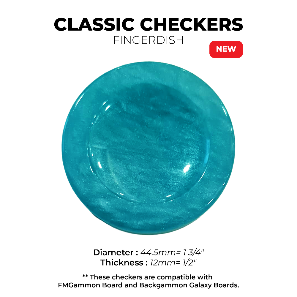Classic CHECKERS - Turquoise