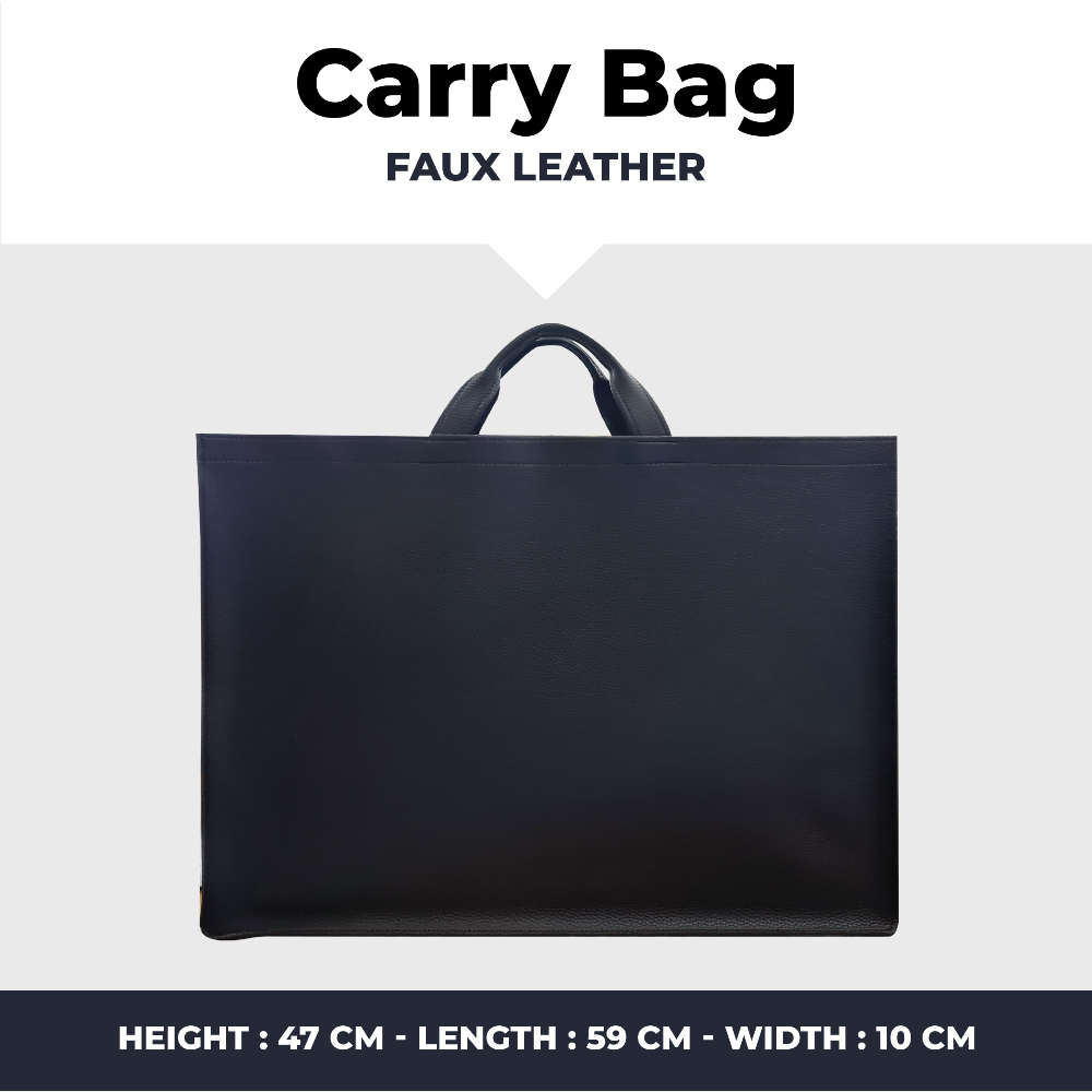 Leather Carry Bag - Black
