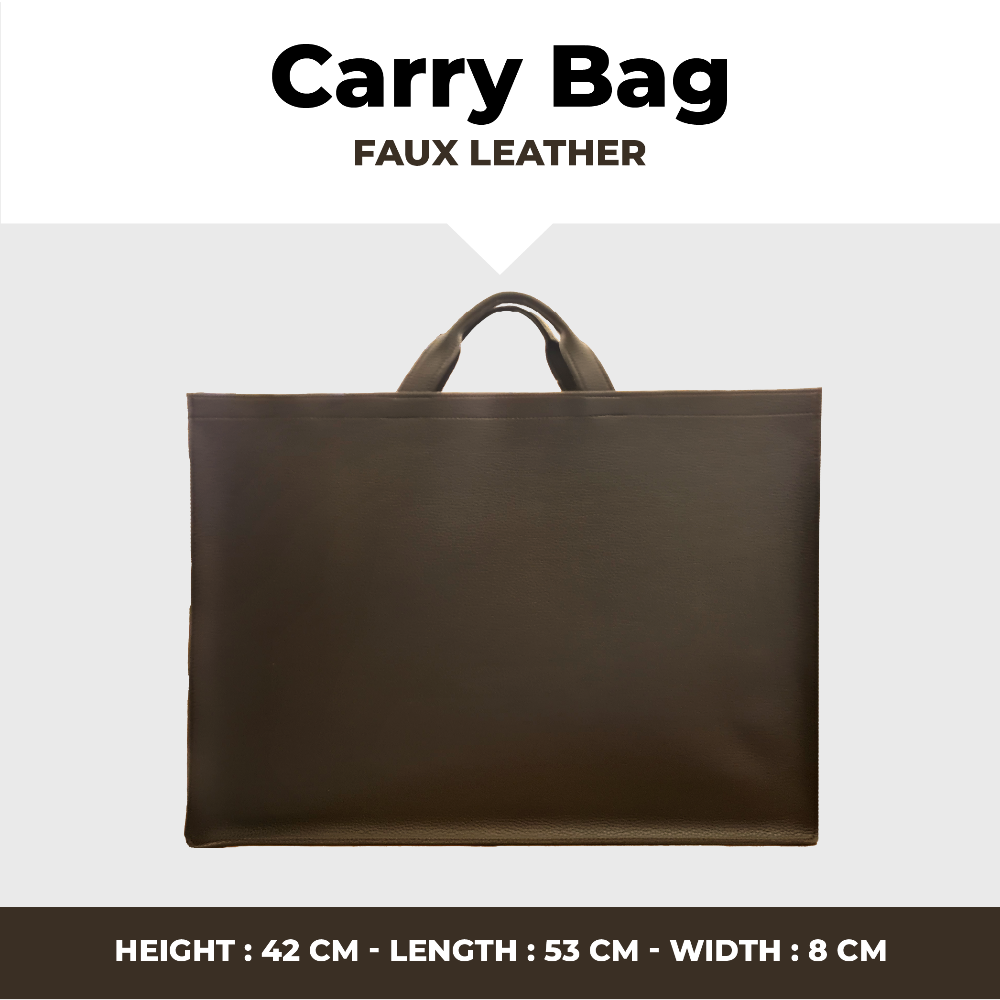 Leather Carry Bag - Brown