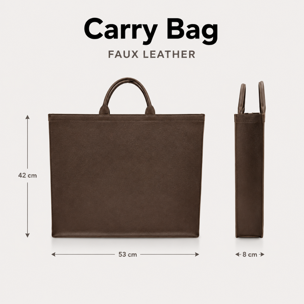 Leather CARRY BAG - Brown