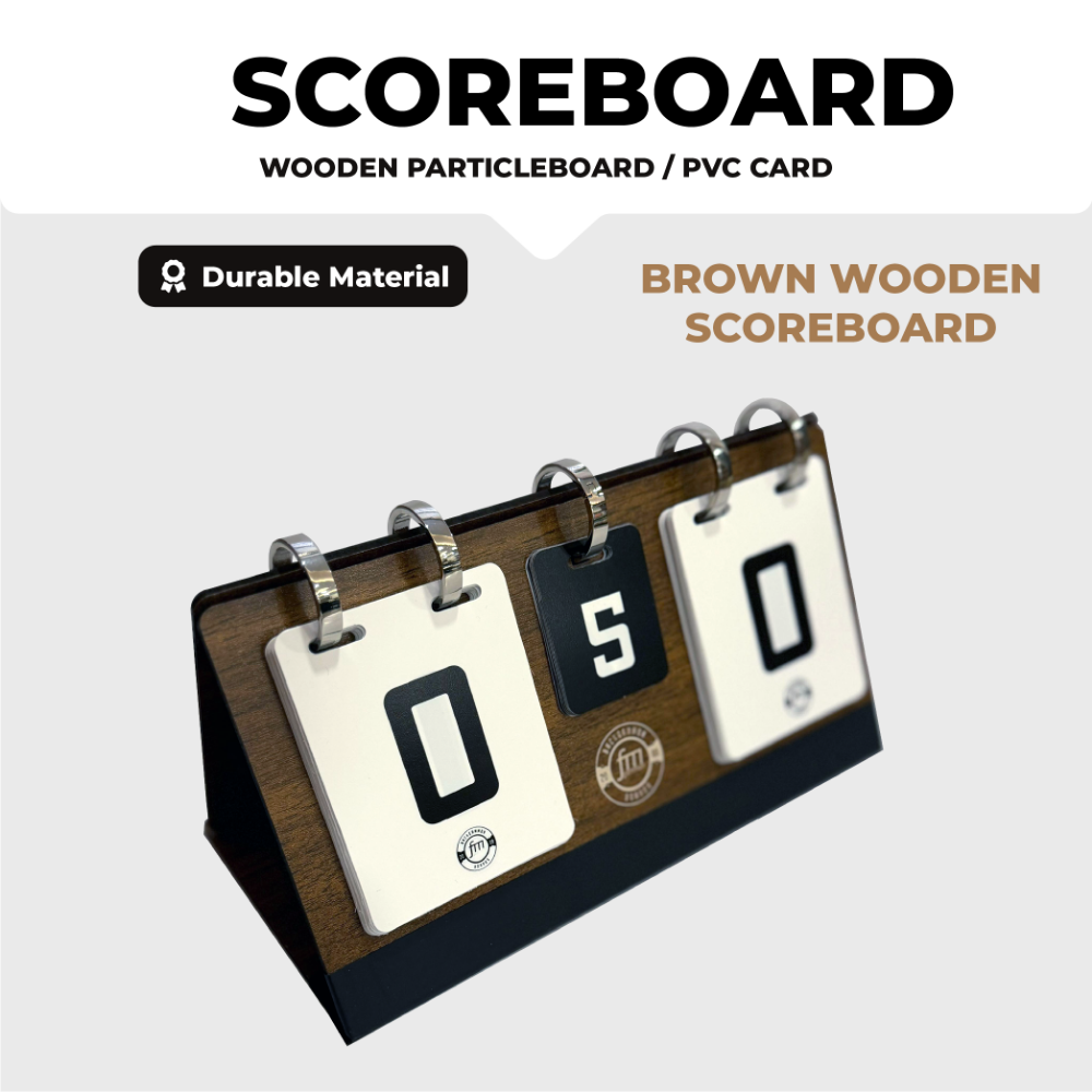 WOODEN SCOREBOARD - Brown