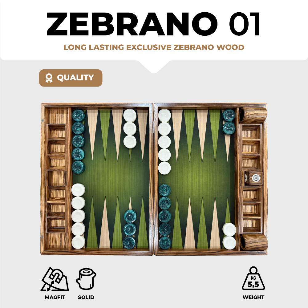 Zebrano Board - Green
